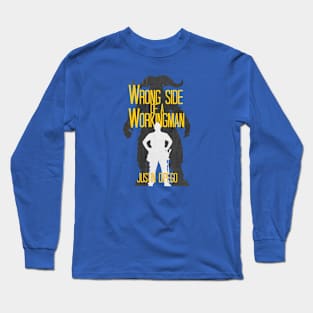 Wrong Side of a Workingman Book Cover Long Sleeve T-Shirt